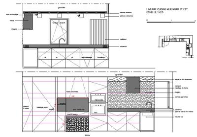 Rénovation et aménagement cuisine Exemple 3 Conception 2